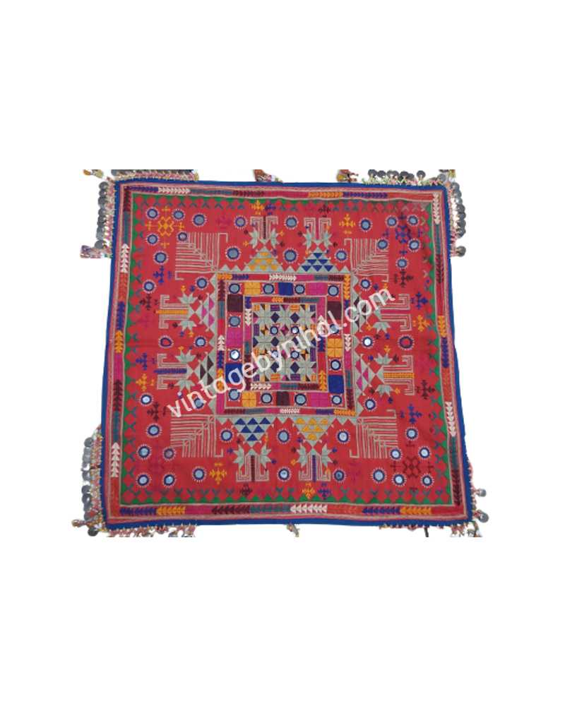 Vintage & Rare Pakistan Soof Hand Embroidered Handkerchief â€œRUMAALâ€